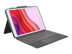 Logitech Combo Touch - Klávesnice a pouzdro - s trackpad - podsvícení - Apple Smart connector - AZERTY - francouzská - oxfordská šedá - pro Apple 10.9-inch iPad (10. generace)