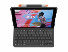 Logitech Slim Folio - Klávesnice a pouzdro - bezdrátový - Bluetooth LE - QWERTY - italská - oxfordská šedá - pro Apple 10.9-inch iPad (10. generace)