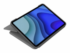 Logitech Folio Touch - Klávesnice a pouzdro - s trackpad - podsvícená - Apple Smart connector - AZERTY - francouzská - oxfordská šedá - pro Apple 10.9-inch iPad Air (4. generace, 5. generace)