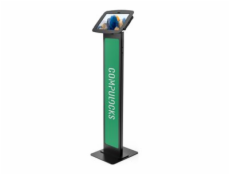 Compulocks Galaxy Tab A8 10.5  Space Enclosure Brandable Floor Stand - Stojan - pro tablet - brandable - uzamykatelný - vysoce kvalitní hliník - černá - velikost obrazovky: 10.5  - podlahové provedení