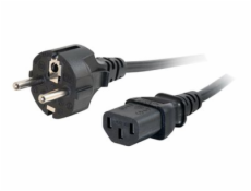 C2G Universal Power Cord - Elektrický kabel - power CEE 7/7 (M) do power IEC 60320 C13 - 10 m - lisovaný - černá