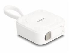 Delock - Napájecí kabel pro chytré hodinky - 24 pin USB-C s piny (male) magnetický - 12.5 cm - bílá