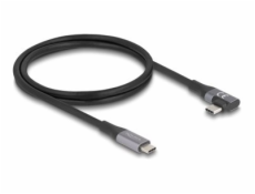 Delock - USB kabel - 24 pin USB-C (M) rovné do 24 pin USB-C (M) levý/pravý úhel - USB 3.2 / Thunderbolt 3 - 48 V - 5 A - 1 m - technologie Extended Power Range (EPR), podpora napájení Power Delivery 3
