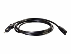C2G Non-Polarised Power Cord - Elektrický kabel - power IEC 60320 C7 do power CEE 7/7 (M) - AC 250 V - 1 m - lisovaný - černá