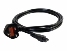 C2G Laptop Power Cord - Elektrický kabel - IEC 60320 C5 do BS 1363 (M) - AC 250 V - 2 m - lisovaný - černá - Velká Británie