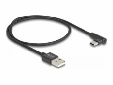 Delock - USB kabel - USB (M) do 24 pin USB-C (M) úhlový - USB 2.0 - 1.5 A - 50 cm - černá