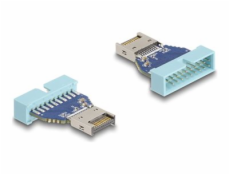 Delock - Interní adaptér USB - 19 pin USB 3.1 header (M) do 20 pinový USB Typ E (M) - rychlost přenosu dat až 10 Gbps