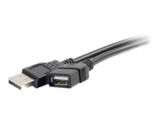 C2G 6.6ft USB Extension Cable - USB A to USB A Extension Cable - USB 2.0 - M/F - Prodlužovací šňůra USB - USB (M) do USB (F) - 2 m - černá