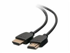 C2G 2ft 4K HDMI Cable - Ultra Flexible Cable with Low Profile Connectors - HDMI kabel - HDMI s piny (male) do HDMI s piny (male) - 61 cm - dvojnásobně stíněný - černá
