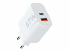 xtorm XEC067 - Síťový adaptér - GaN2 Ultra - 67 Watt - PD, Quick Charge 3.0 - 2 výstupní konektory (USB, 24 pin USB-C)