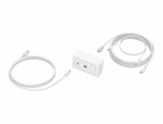 VISION TechConnect - Sada čelní desky pro zapuštěnou montáž - 3m - montáž na stěnu - bílá - 2 soupravy - 2 porty