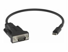 Vision Professional - Sériový adaptér - 24 pin USB-C (M) do DB-9 (M) - černá