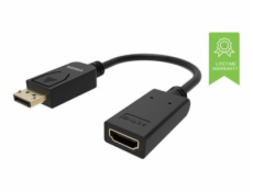 VISION Professional - Video adaptér - DisplayPort s piny (male) do HDMI se zdířkami (female) - černá - podporuje 4K