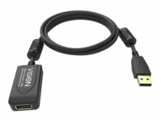 Vision Professional - Prodlužovací šňůra USB - USB (M) do USB (F) - USB 2.0 - 5 m - aktivní inline booster - černá