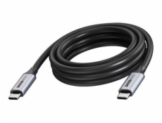 Vision - USB kabel - 24 pin USB-C (M) do 24 pin USB-C (M) - USB 3.2 - 3 A - 5 m - USB napájení (100W), až 20 Gbps rychlost přenosu dat, podpora 4K60Hz - černá