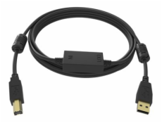 Vision Professional - Kabel USB - USB (M) do USB typ B (M) - USB 2.0 - 15 m - aktivní - černá