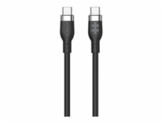 HyperJuice - USB kabel - 24 pin USB-C (M) do 24 pin USB-C (M) - USB 2.0 - 1.5 m - USB Power Delivery (60W), technologie Extended Power Range (EPR) - černá