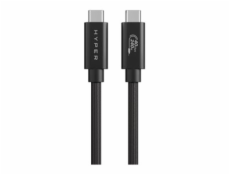 Hyper HyperDrive Next - USB kabel - 24 pin USB-C (M) do 24 pin USB-C (M) - USB4 - 1.2 m - černá