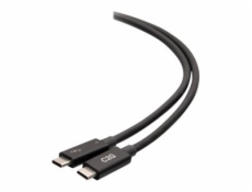 C2G 6ft Thunderbolt 4 USB C Active Cable - USB C to USB C - 40Gbps - M/M - Kabel Thunderbolt - 24 pin USB-C (M) do 24 pin USB-C (M) - USB 3.2 / DisplayPort 2.1 / Thunderbolt 4 - 30 V - 1.83 m - podpor