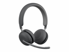 Logitech Zone Wireless 2 UC - Náhlavní souprava - náhlavní - Bluetooth - bezdrátový - odstranění šumu - UBS-C přes adaptér Bluetooth - grafit - Optimalizováno pro UC