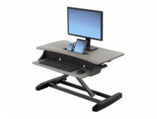 Ergotron WorkFit-Z Mini - Nástavec na stůl - hranatý - dove gray - černá základna