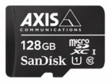 AXIS Surveillance - Paměťová karta flash (adaptér microSDXC na SD zahrnuto) - 128 GB - UHS-I U1 / Class10 - microSDXC - černá - pro AXIS D3110, M3085, M3086, M4308, M5075, P3818, Q1656, Q1715, Q1942, 