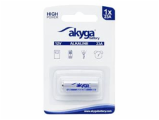 Akyga alkalická baterie 23A Zn-MnO2, 12V/48mAh, blister 1x