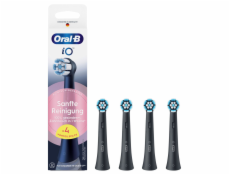 Oral-B iO Aufsteckbürsten Sanfte Reinigung BLACK 4er