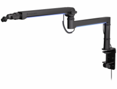 Endorfy rameno na mikrofon Broadcast Low Profile RGB Boom Arm / 360st. rotace / kulová hlava / LED osvětlení