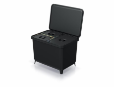 Odpadkový koš Prosperplast SYSTEMA 1x23l + 2x10l černý, 2. jakost