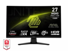 MSI MAG/274CQF/27 /VA/QHD/180Hz/0,5ms/Black/2R
