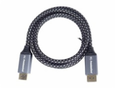 PremiumCord DisplayPort 1.4 přípojný kabel pro rozlišení 8K, kovové a zlacené konektory, 5m