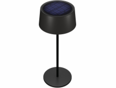 Stolní lampa Realpower  LED-Solar Tischlampe dimmbar s Akku, schwarz