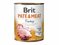 BRIT Paté & Meat with Turkey - mokré krmivo pro psy - 800g
