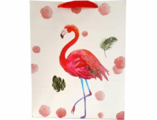 JU-PITER Dárková taška plameňáci 8031A 31x42x12cm p12, cena za 1 ks.