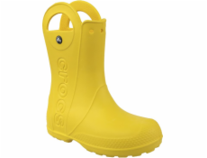 Dětské boty Crocs Rukojeť Rain Boot žlutá vel. 34-35 (12803)
