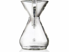 Chex Brewer Chemex Coffee Maker Glass Handle 6 šálků.
