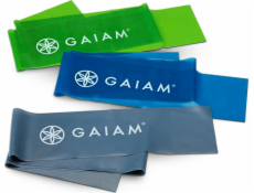 Gaiam Flex 59180 různé úrovně odporu ve vícebarevné sadě 3 ks.