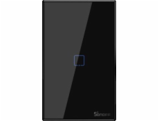 Sonoff T3US1C - 1-gangový Wi-Fi chytrý nástěnný vypínač US - černý