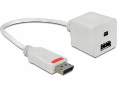 Delock AV adaptér DisplayPort - DisplayPort bílý (61751)