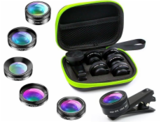 Apexel APL-DG6 Sada 6 objektivů na telefon + univerzální pouzdro