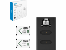 Dvoukanálová nabíječka baterie Newell NEWELL DL-USB-C a dvě baterie NP-BX1 pro Sony