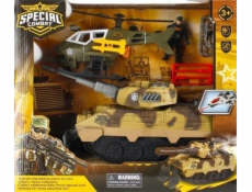 Mega kreativní vojenský tank s helikoptérou a příslušenstvím