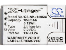 Cameron Sino typ akumulátorové baterie En-el24 / Enel24 pro Nikon 1 J5 / Cs-nkj150mx