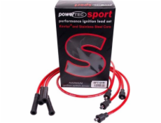 Powertec PowerTEC zapalovací kabely FORD SIERRA CAPRI ESCORT CORTINA 70-92 červená