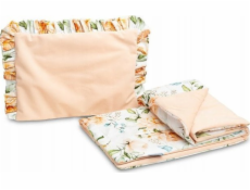 SET KOČÁRKU Sensillo VELVET S FRILL PIONEY PEACH