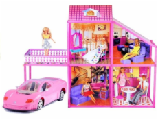 Lean Sport skládací domeček pro panenky 76 cm, auto, příslušenství (3383)