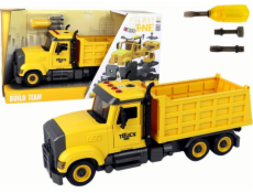 LeanToys Auto Truck k sestavení Sounds Yellow