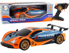 Velké sportovní auto na dálkové ovládání LeanToys 1:10 oranžová