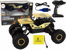 Vysoká kola pro RC auta LeanToys 1:18 Plastové černé zlato